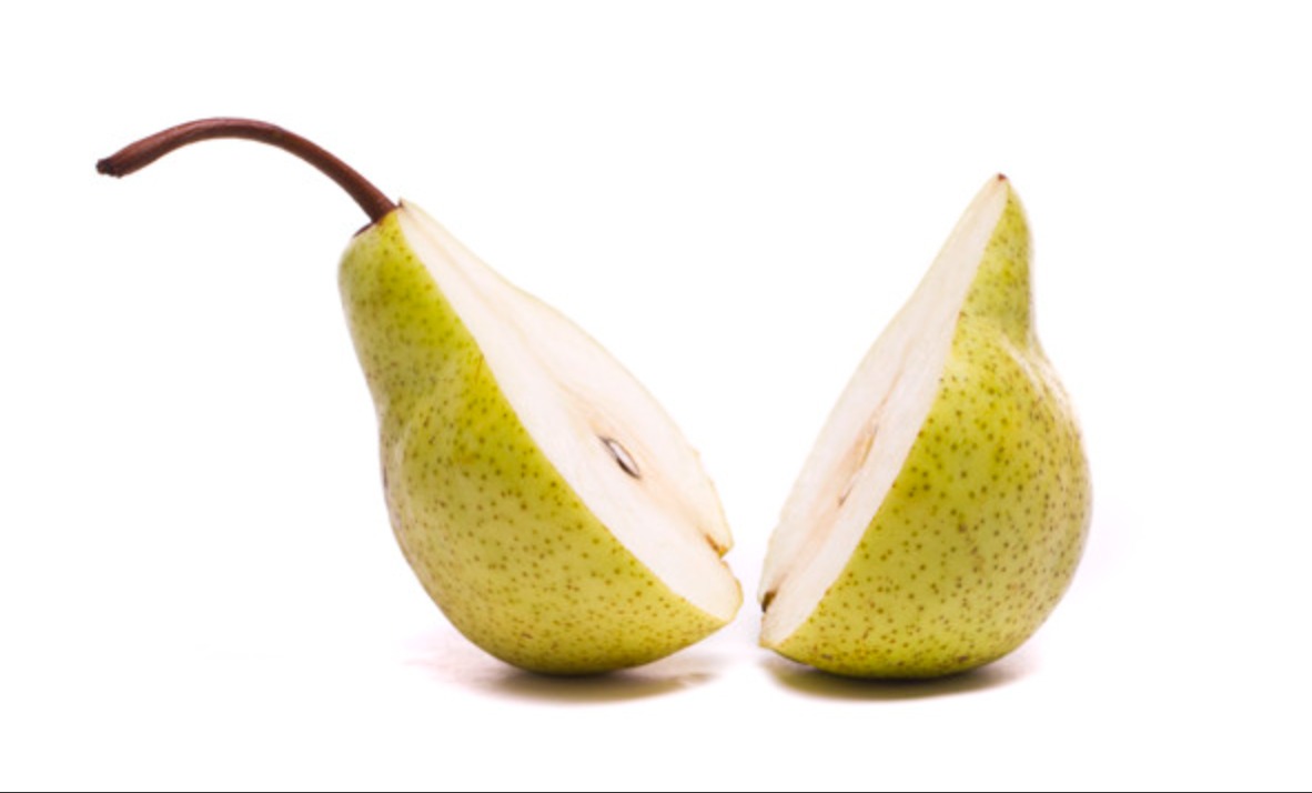 TORTILLA  DE ESPINACAS Y JAMÓN SERRANO  CON 1 PERA TAMAÑO PUÑO.